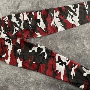 RED CAMO PANTS